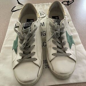 Super star Golden Goose Sneakers size 39 light aqua/ minty green star